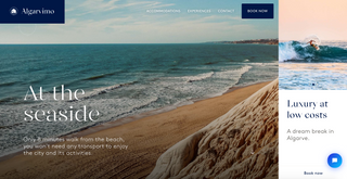 Přiklad použití modré barvy